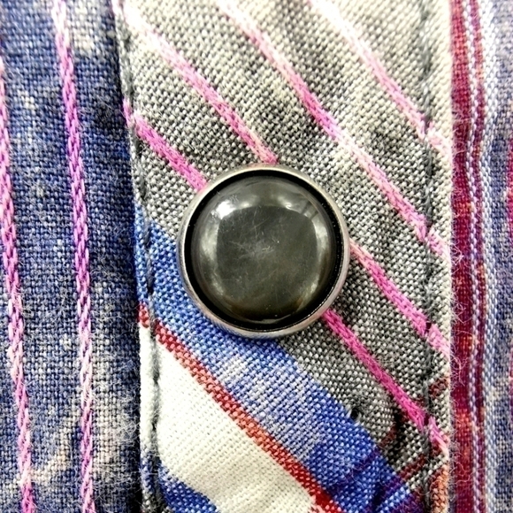 Adiktd Women's L Bling Western Button-Down Top - Picture 5 of 13